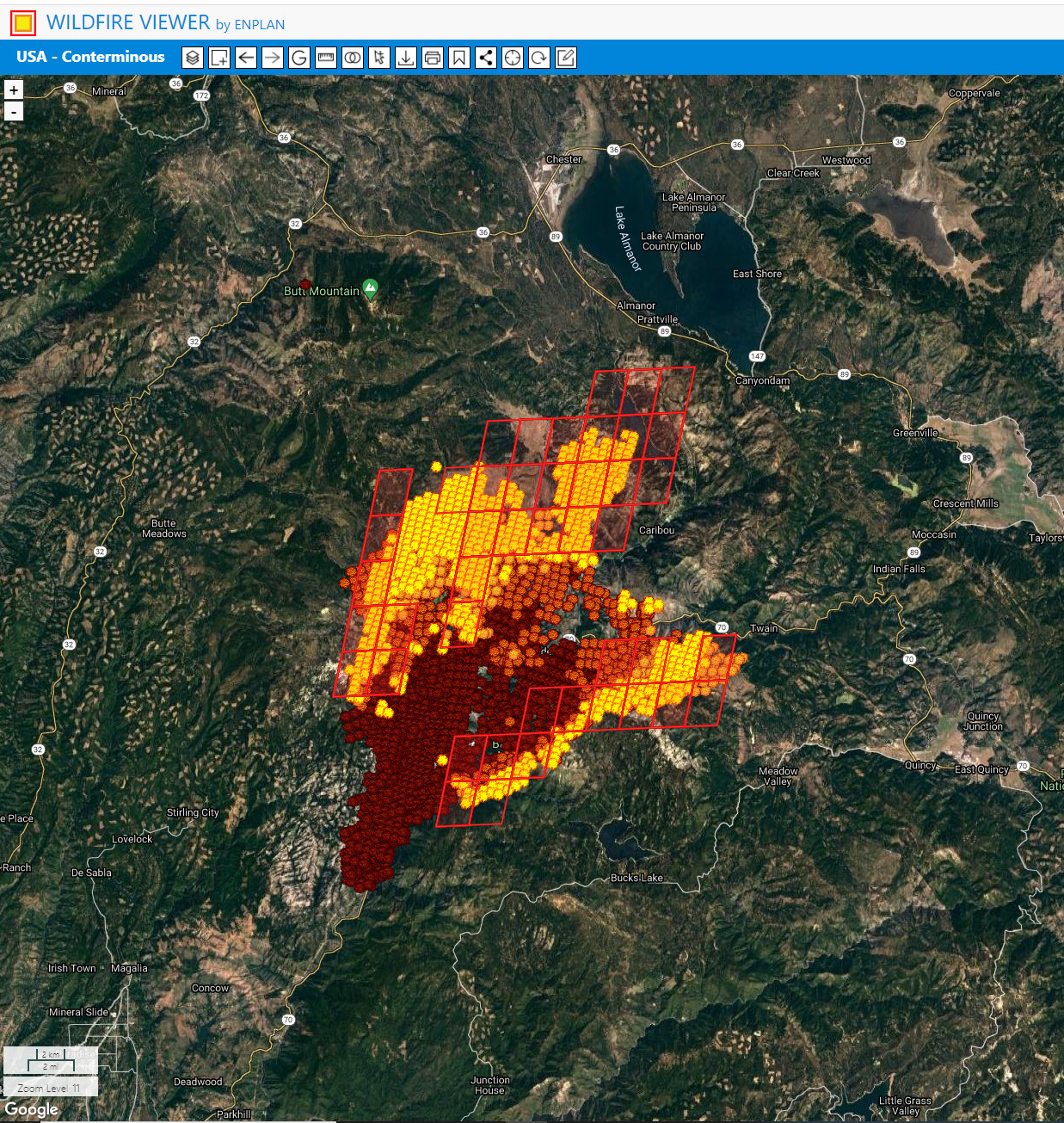 Dixie Fire spreading rapidly north toward Lake Almanor